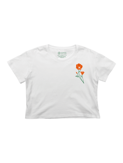 California Poppy Tee - Women's Cropped