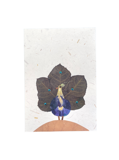 pressed flower card 