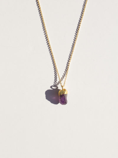 Raw Gemstone Necklace - Four Colors