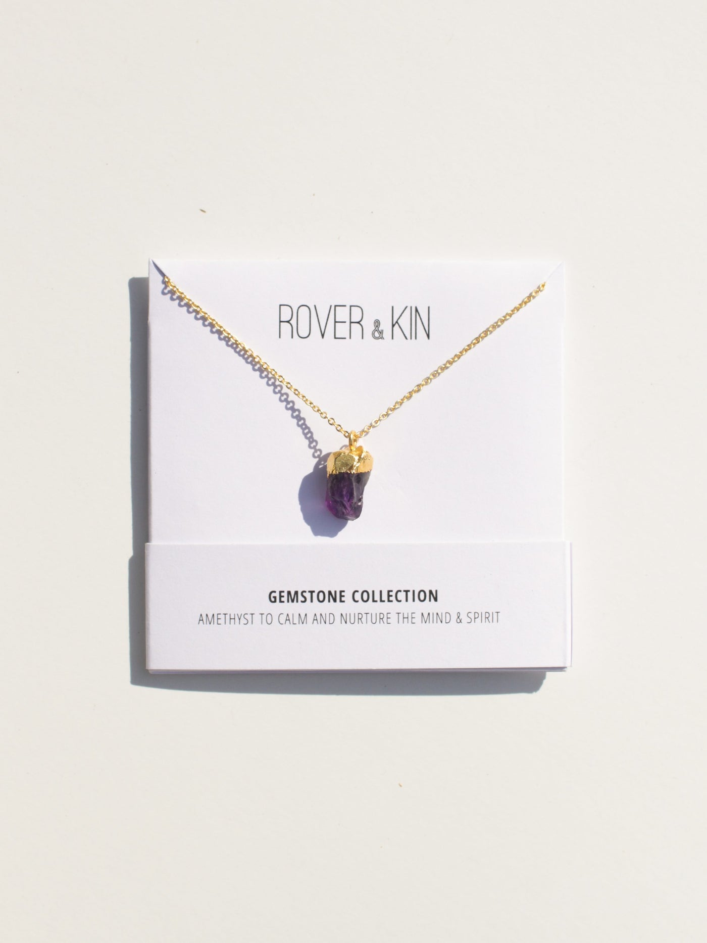 Raw Gemstone Necklace - Four Colors
