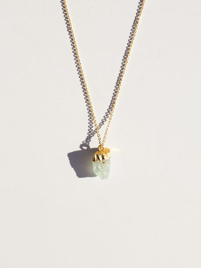 Raw Gemstone Necklace - Four Colors
