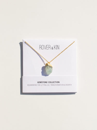 Raw Gemstone Necklace - Four Colors