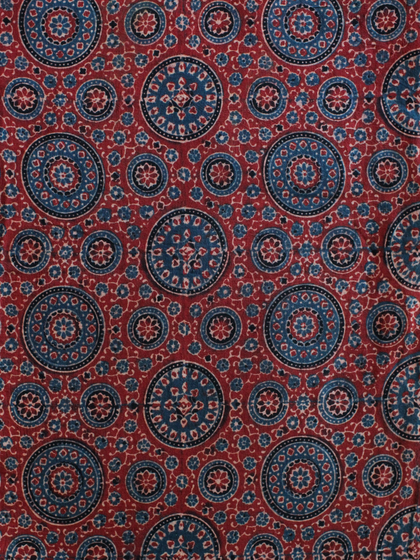 Blockprint Natural Dye Fabric #005 - Red Ajrakh
