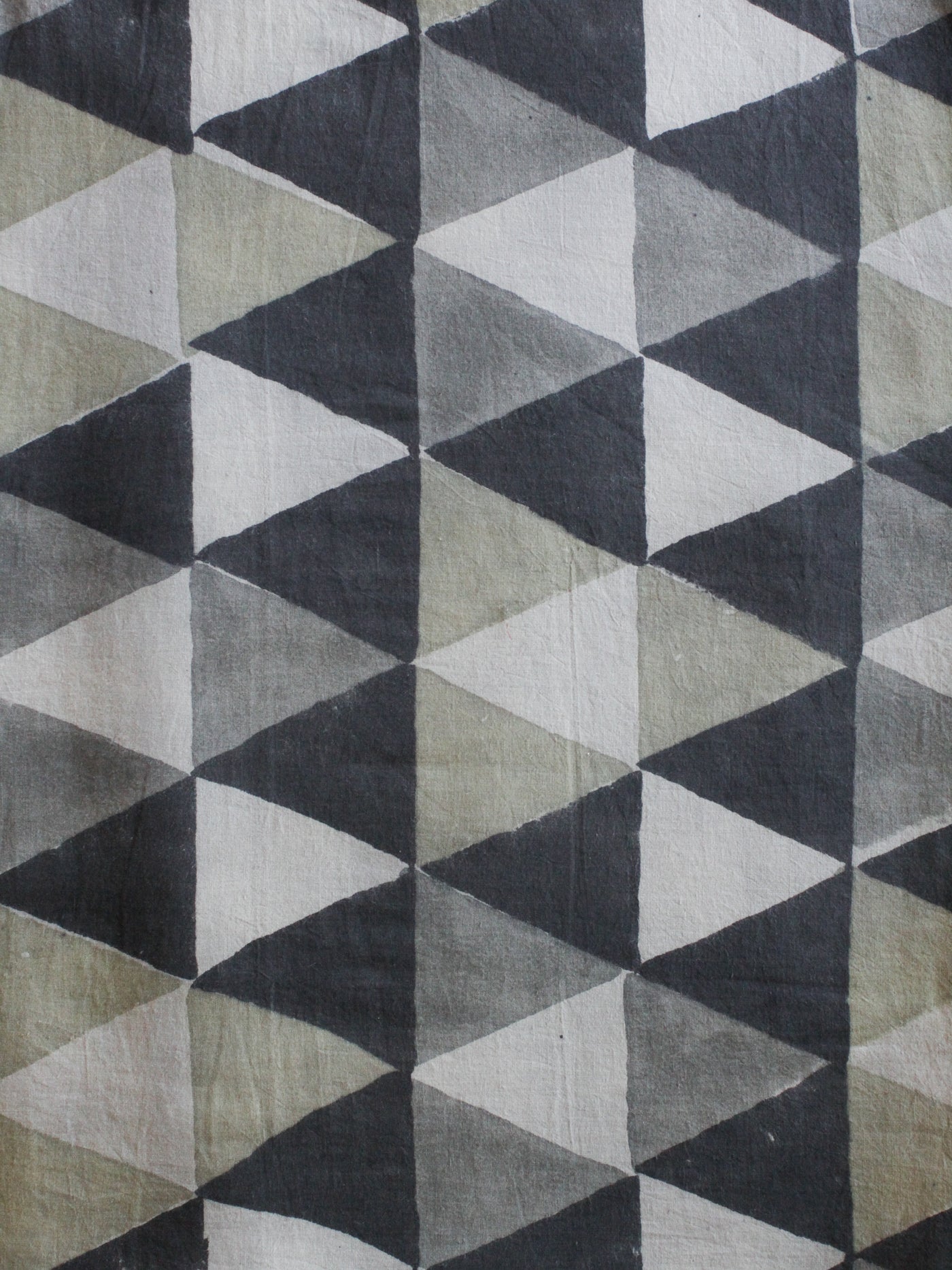 Blockprint Natural Dye Fabric #004 - Triangle Peyote