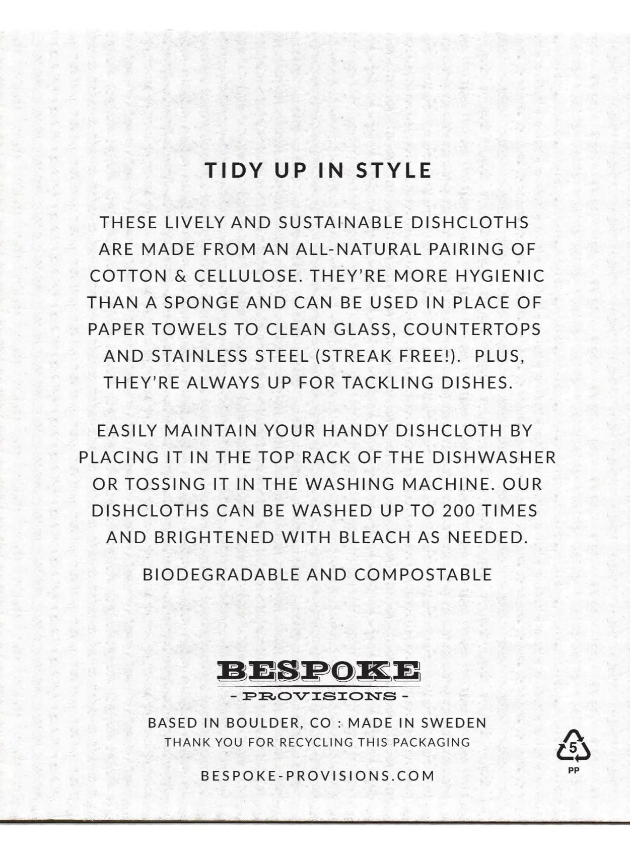 Bespoke Swedish Dishcloth - Assorted