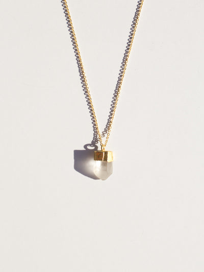 Raw Gemstone Necklace - Four Colors