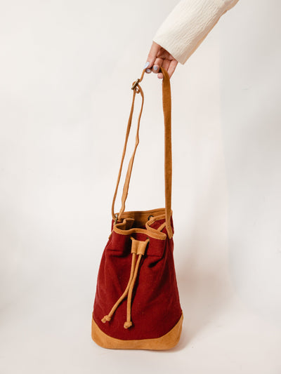 Drawstring Bucket Crossbody - Two Colors