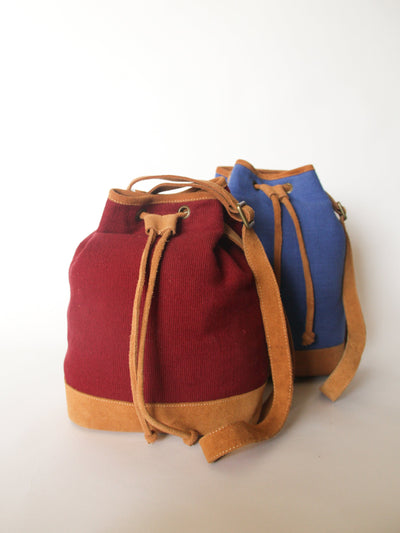 Drawstring Bucket Crossbody - Two Colors