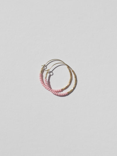 Dreamscape Beaded Round Hoops