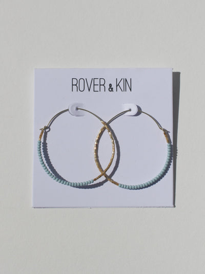 Dreamscape Beaded Round Hoops