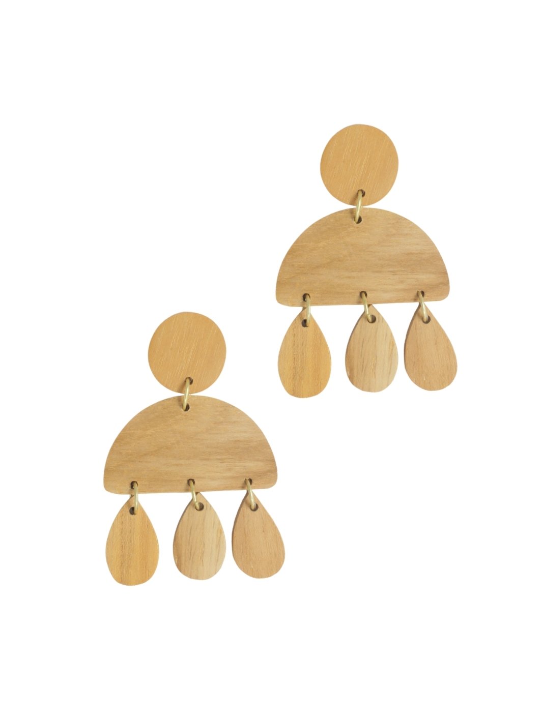 Wood Dangle earrings