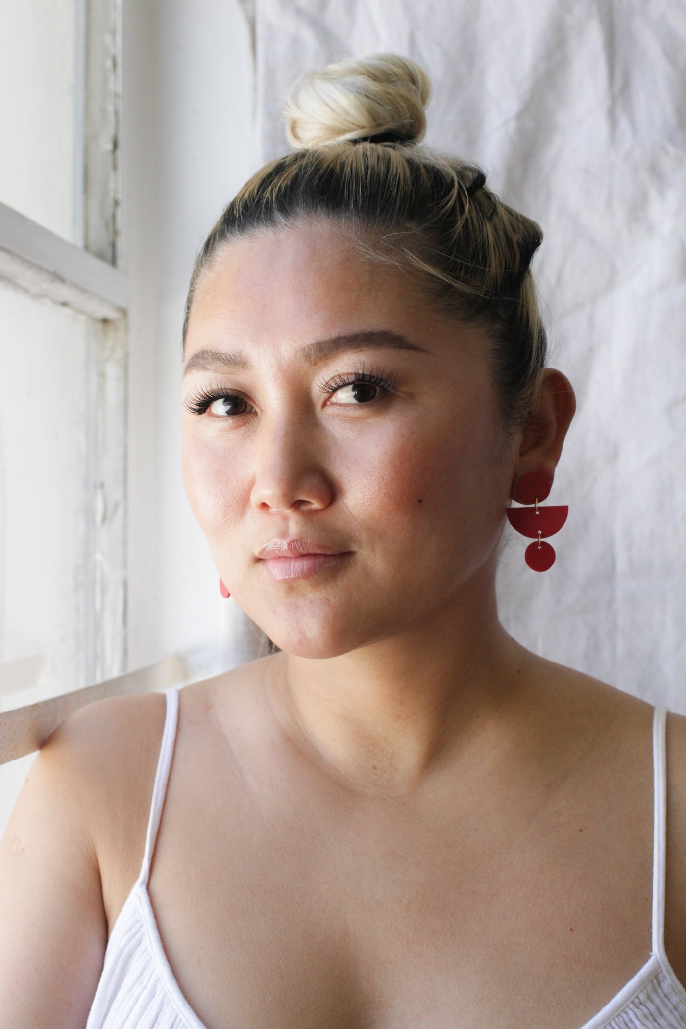 Geo Clay Earrings - Four Colors