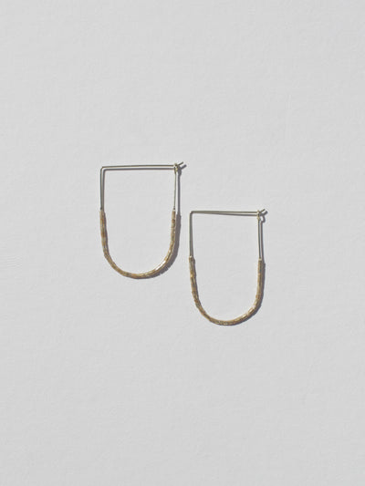 Gold Beaded Drape Earrings - Two Sizes