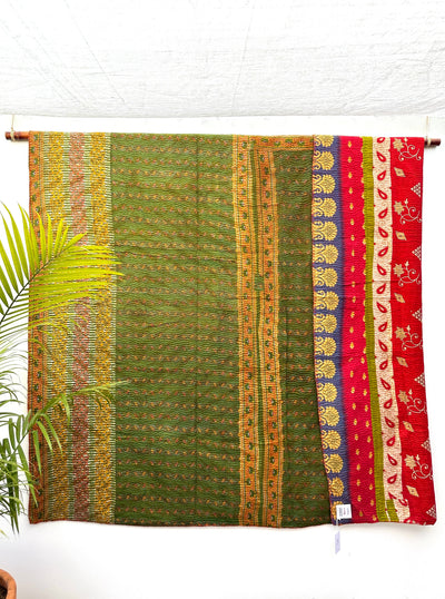 Vintage Kantha Quilt - Queen Size #KQ002