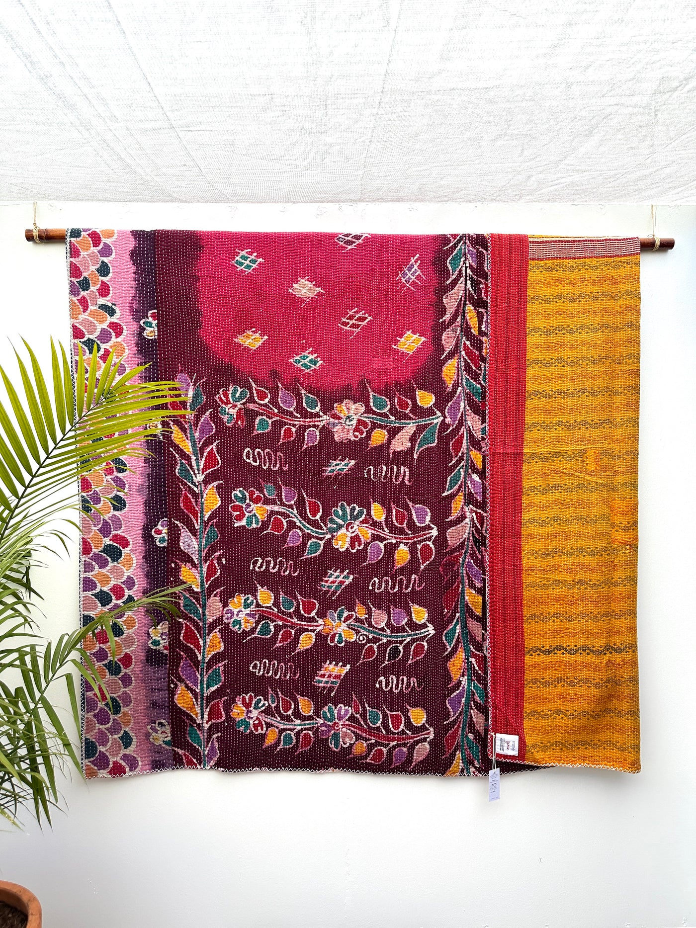 Vintage Kantha Quilt - Queen Size #KQ003