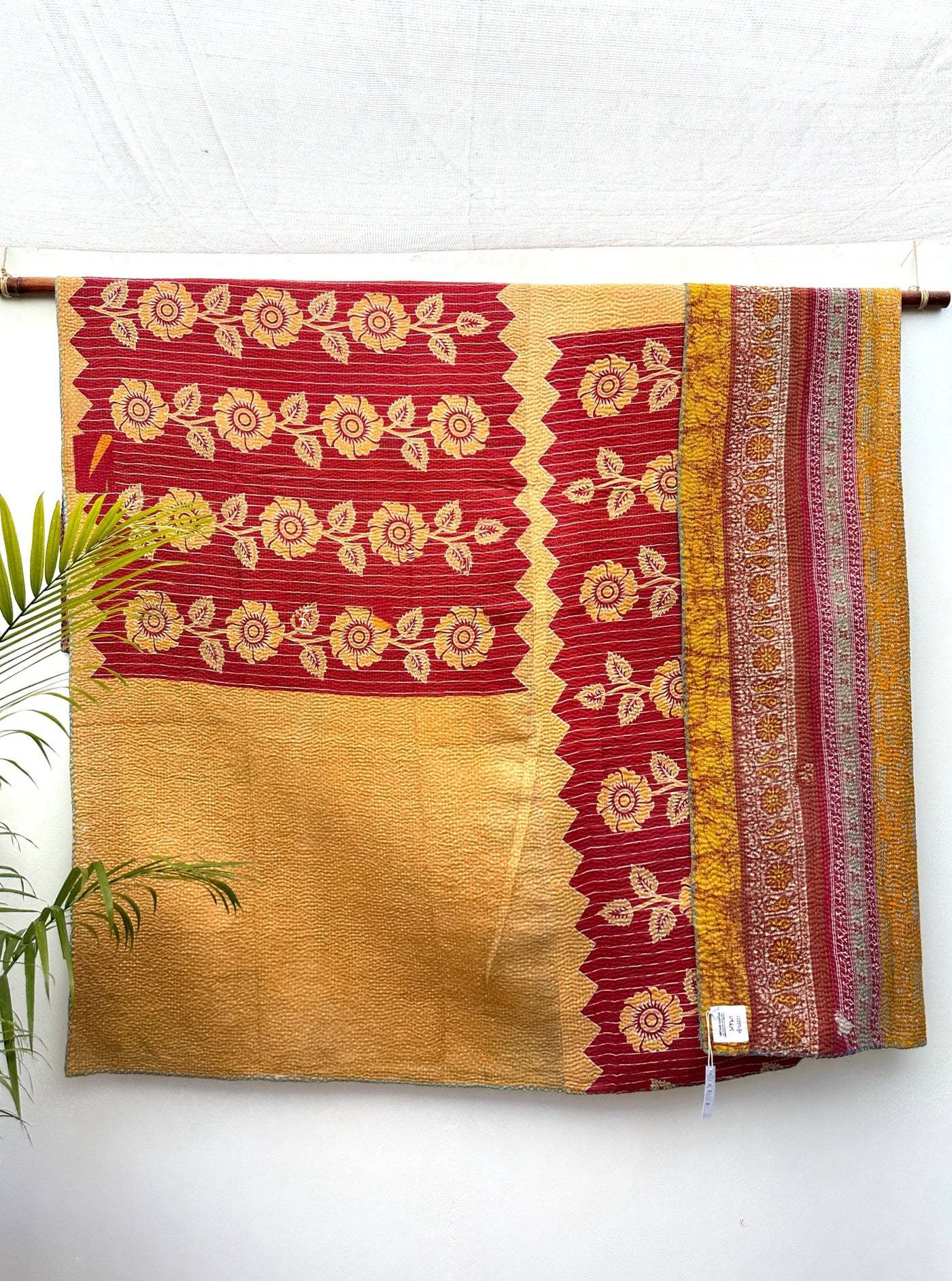 Vintage Kantha Quilt - Queen Size #KQ004