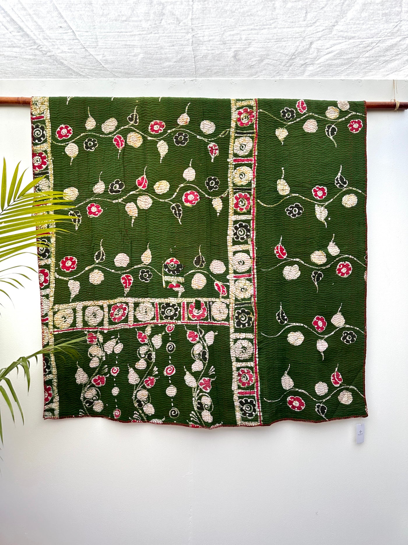 Vintage Kantha Quilt - Twin Size #KS001