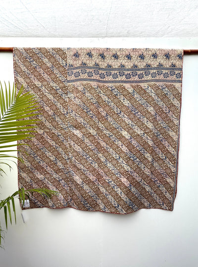 Vintage Kantha Quilt - Twin Size #KS002