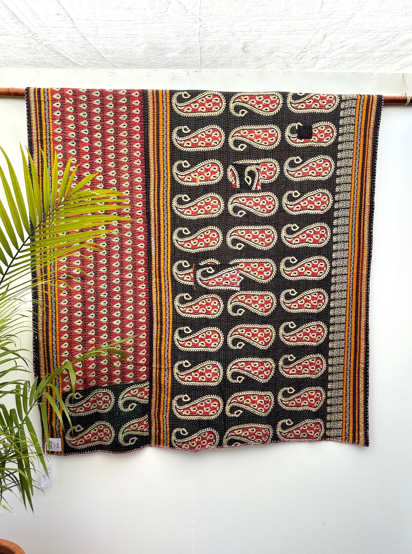 Vintage Kantha Quilt - Twin Size #KS004