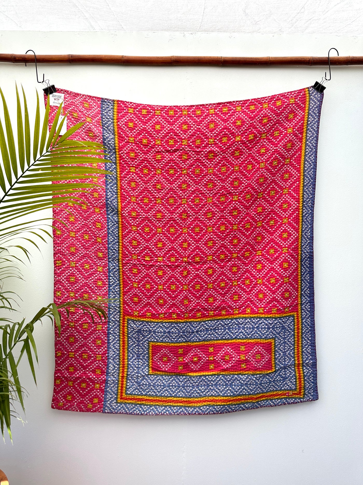 Vintage Kantha Quilt - Throw Size #KT003