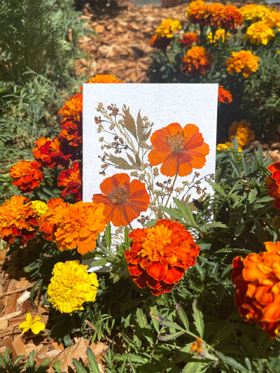 Marigold Bouquet Card