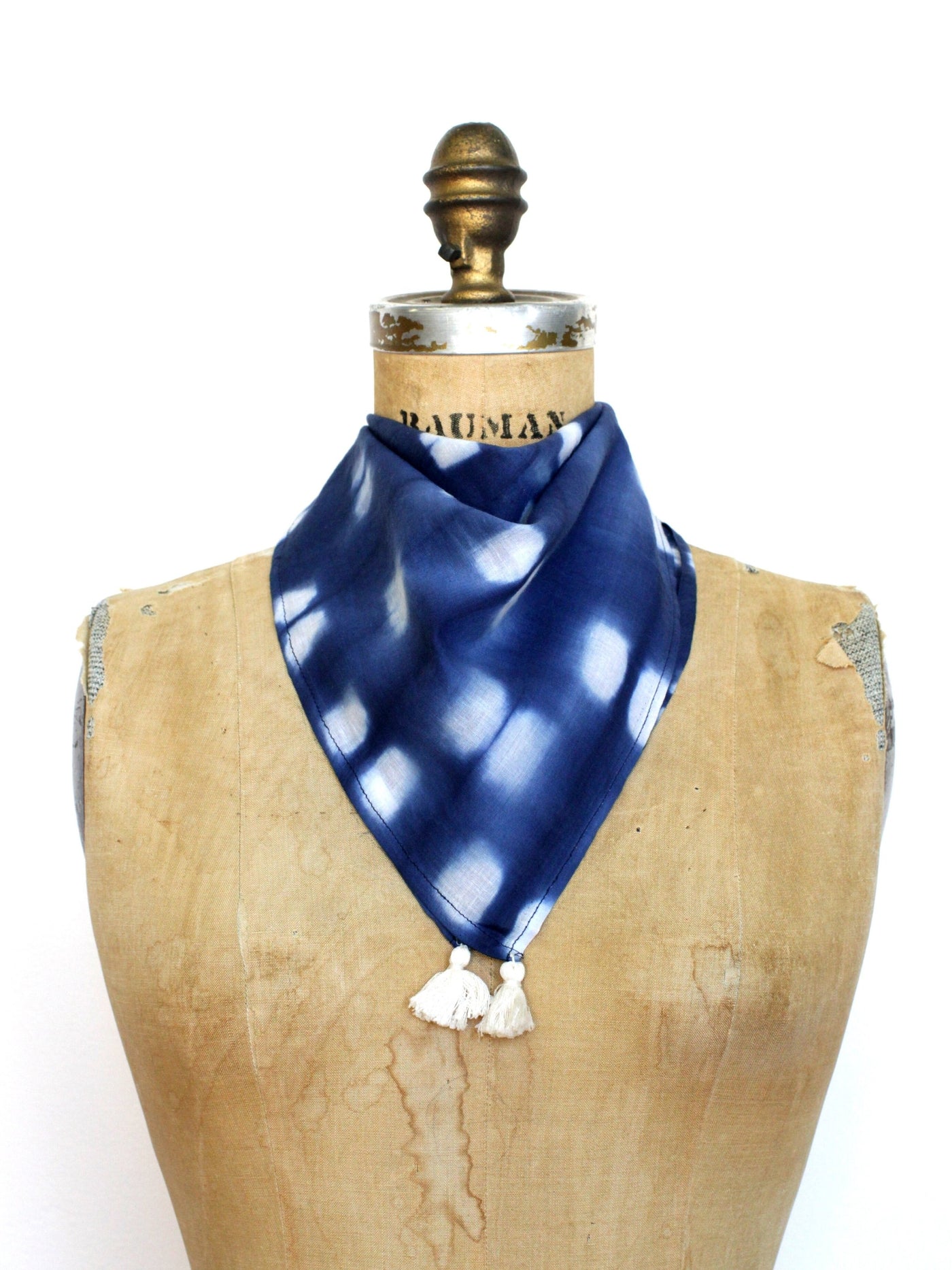 Indigo Shibori Bandana