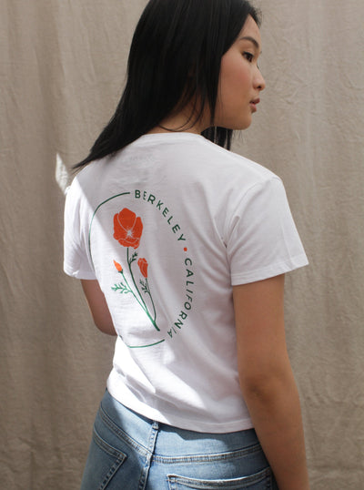 Berkeley California Poppy Tee - Women's Cropped