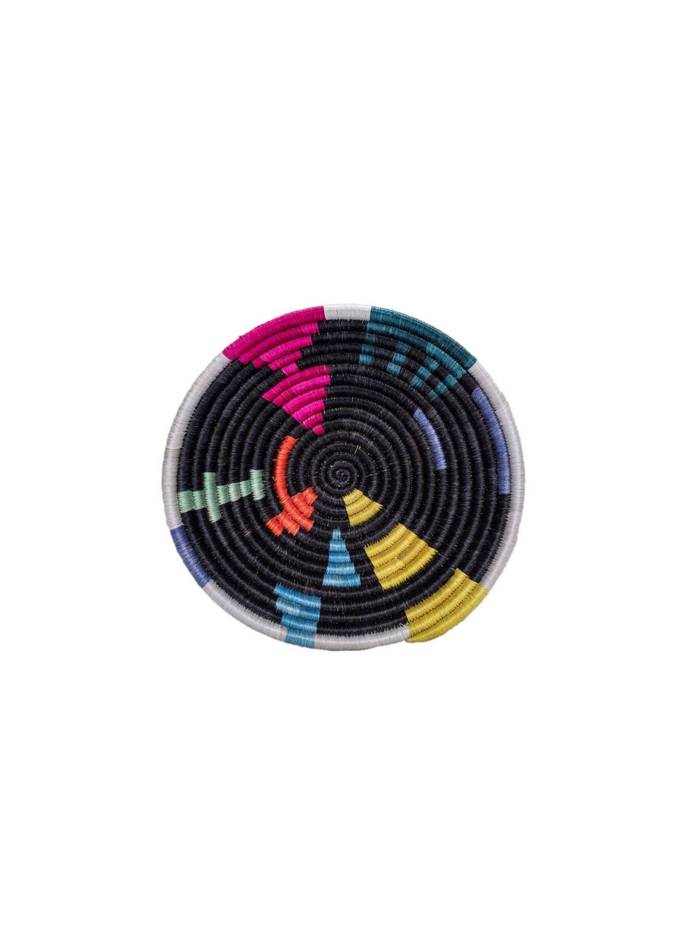 6" Small Black & Neon Mtoto Basket