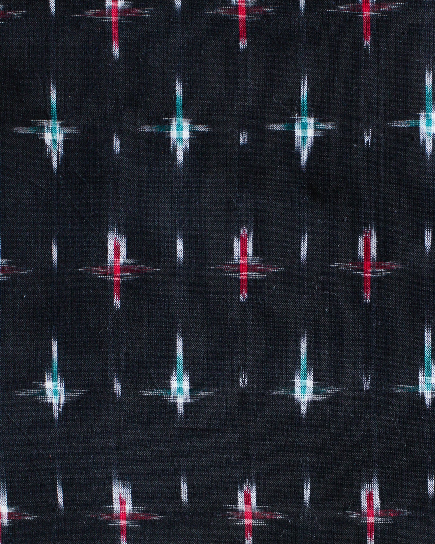 Handloom Ikat Fabric #002 - Midnight Stars
