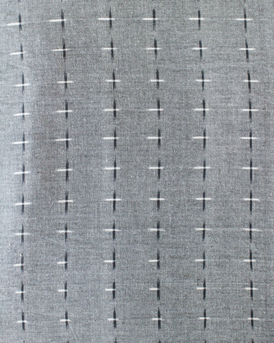 Handloom Ikat Fabric #003 - Storm Gray