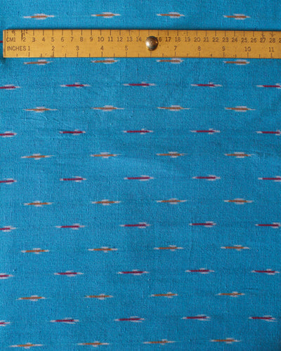 Handloom Ikat Fabric #004 - Southwest Blue