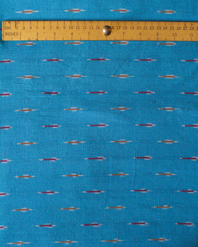 Handloom Ikat Fabric #004 - Southwest Blue