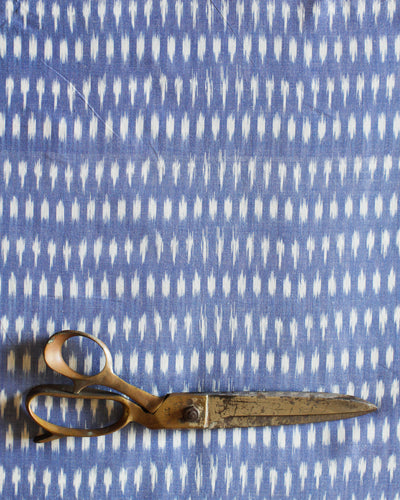 Handloom Ikat Fabric #011 - Air Blue