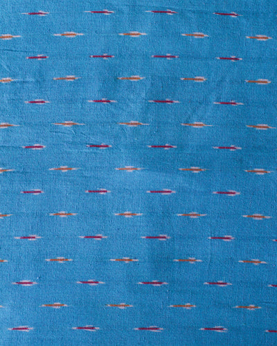 Handloom Ikat Fabric #004 - Southwest Blue