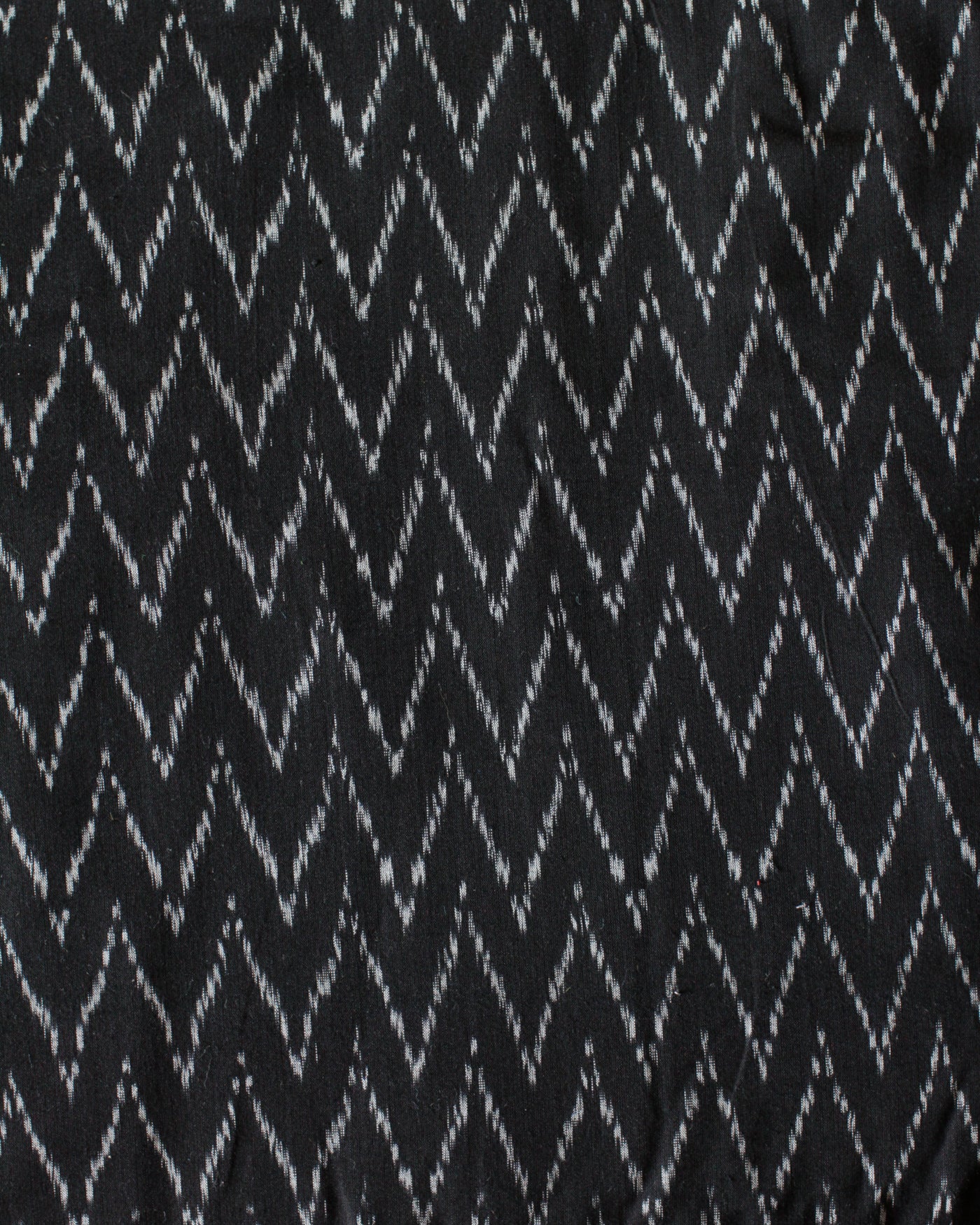 Handloom Ikat Fabric #009 - Black Raven
