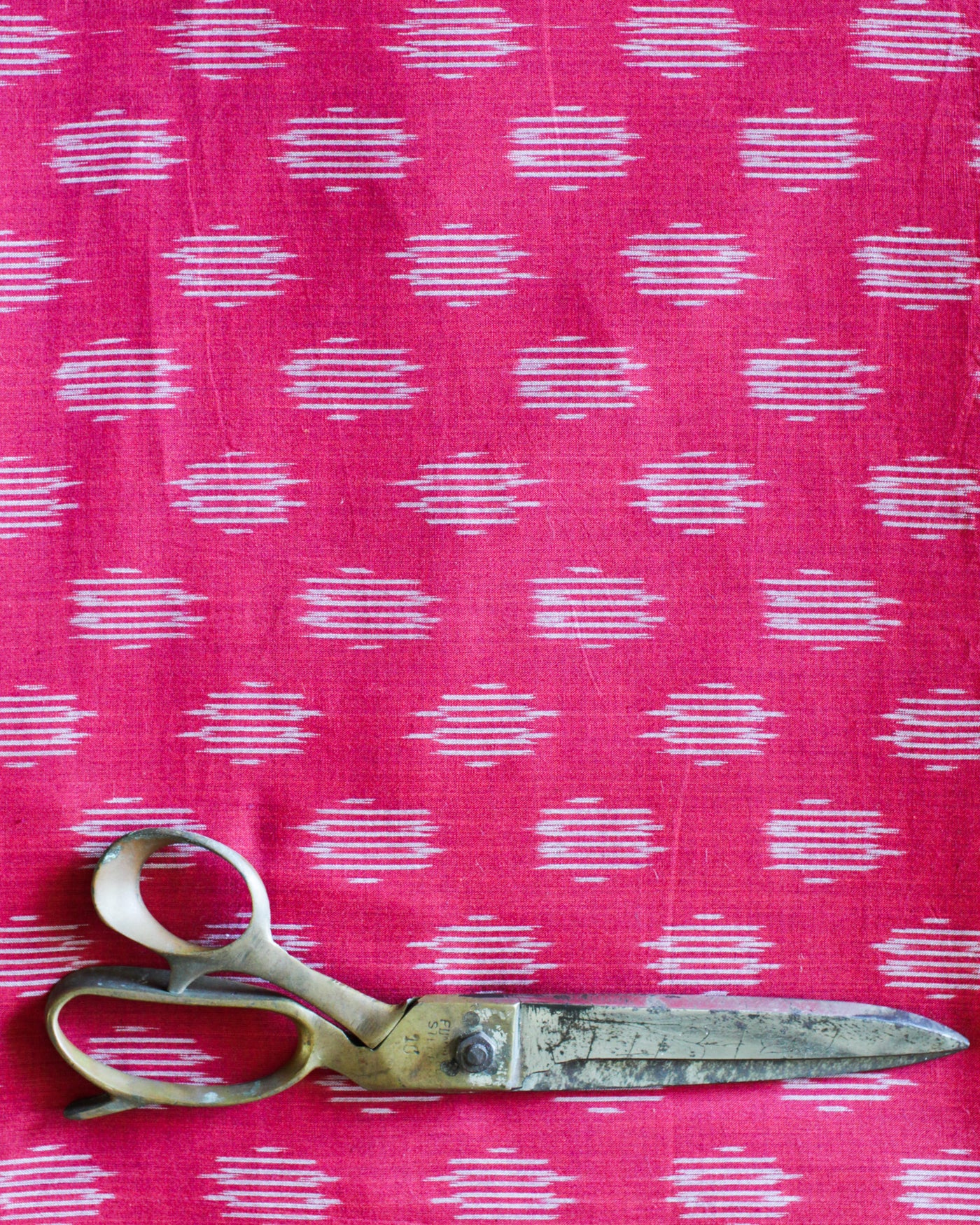 Handloom Ikat Fabric #001 - Poppy