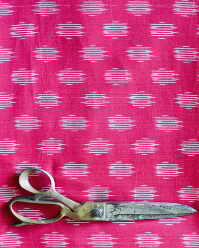 Handloom Ikat Fabric #001 - Poppy