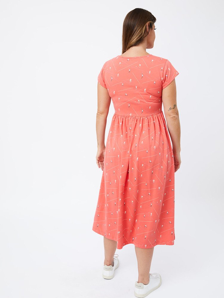 Logan Midi Dress Badminton - Melon