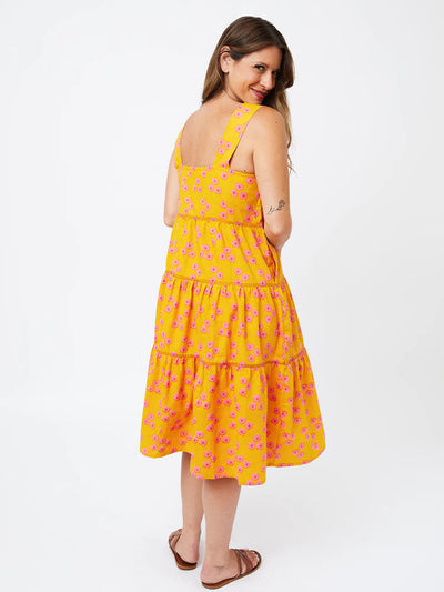 Willa Tiered Dress - Floral Trio Marmalade