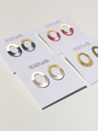 Oblong Form Earrings