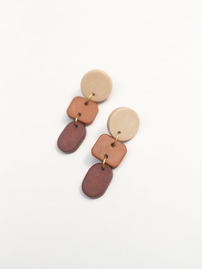 Ombré Clay Earrings - Four Colors