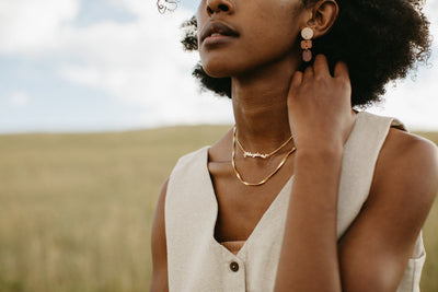 Ombré Clay Earrings - Four Colors