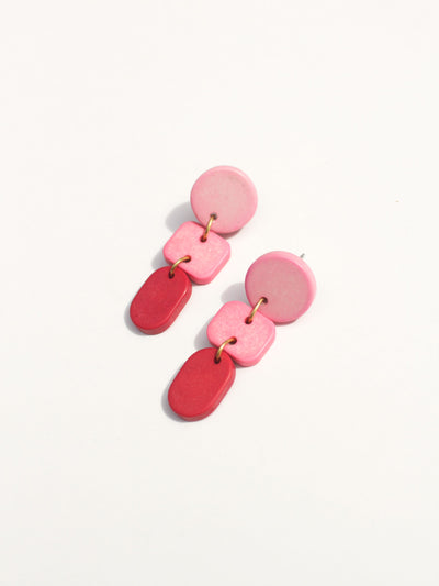 Ombré Clay Earrings - Four Colors