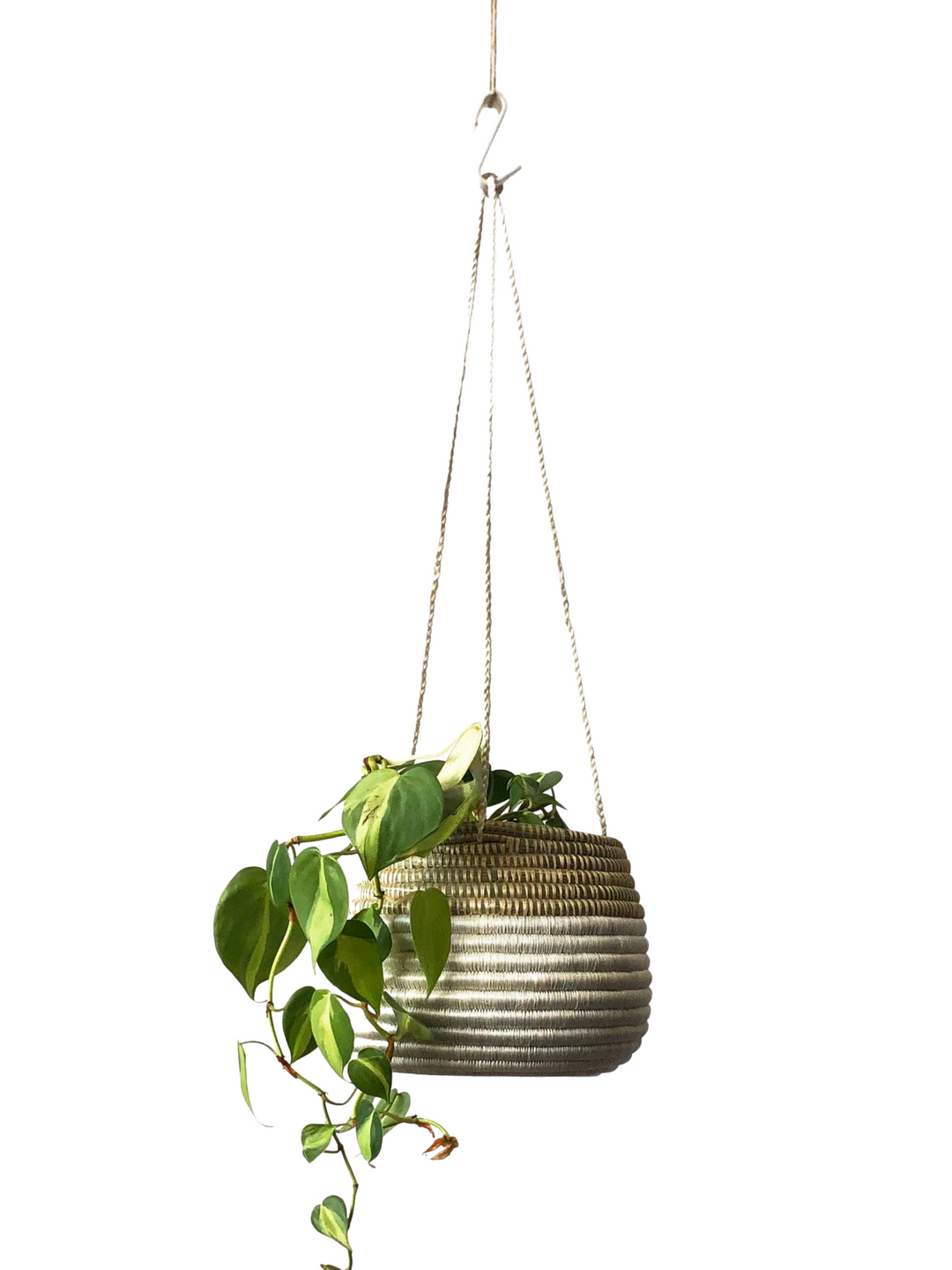hanging wicker basket planter Hanging Woven Planter – Koraa
