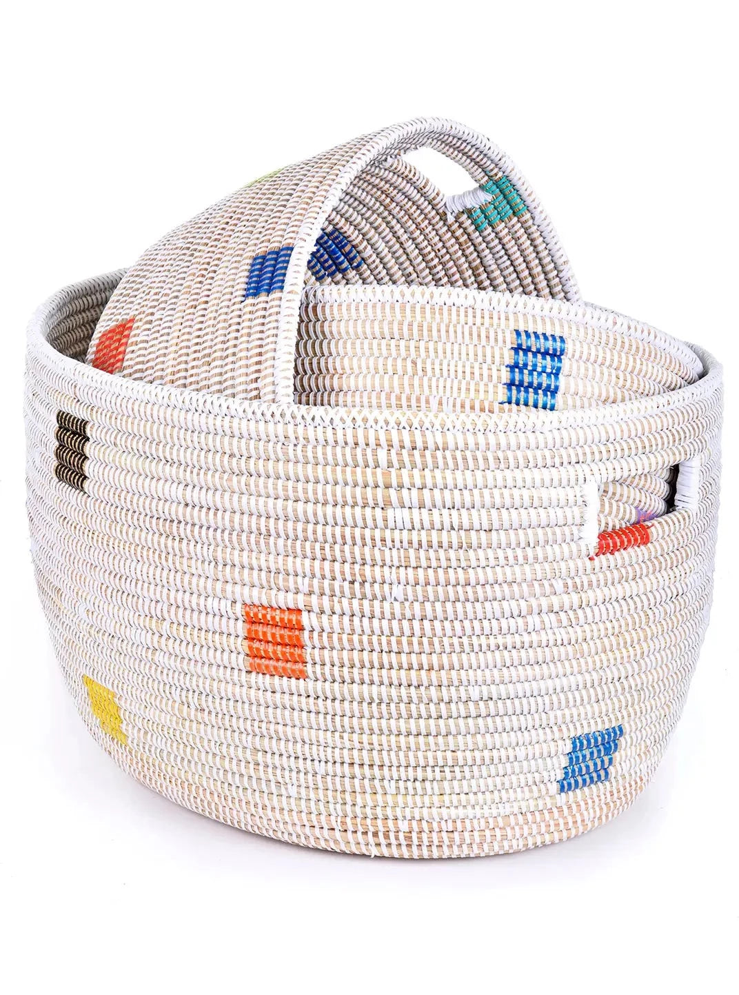 Prismatic Pixels Sewing Baskets - 3 sizes