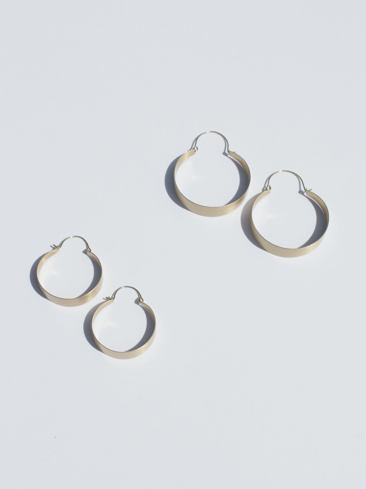 Brassy Statement Hoops