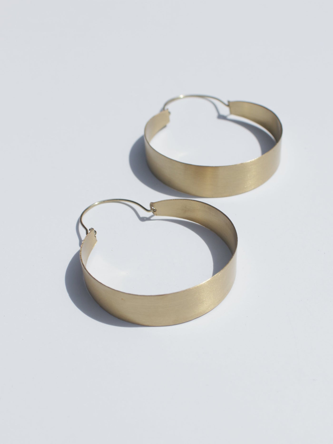 Brassy Statement Hoops