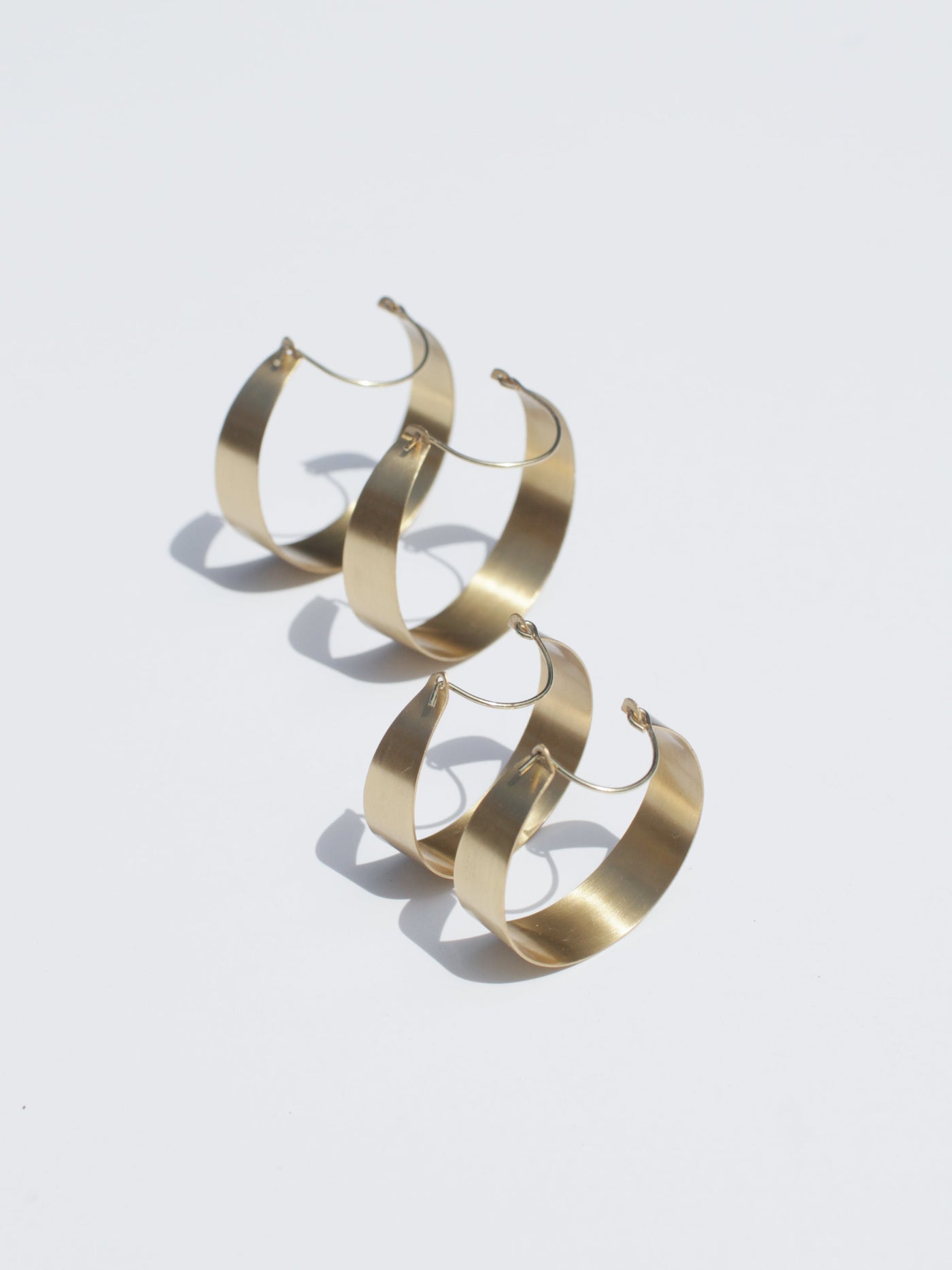 Brassy Statement Hoops