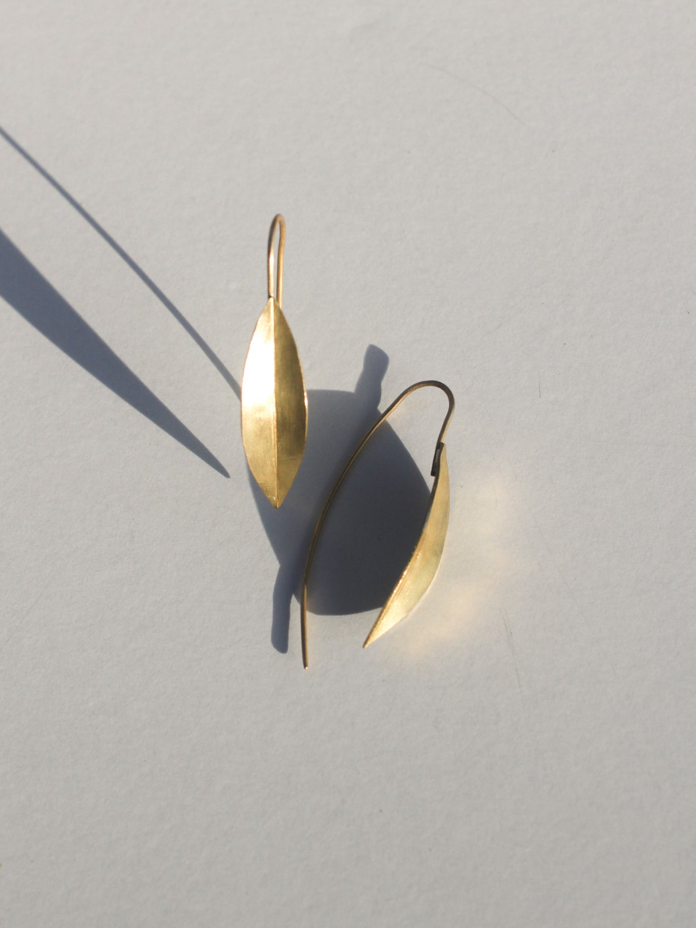 Willow Leaf Threader Earrings