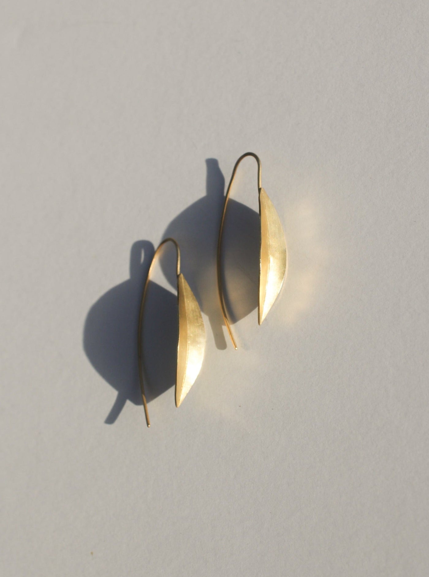 Willow Leaf Threader Earrings